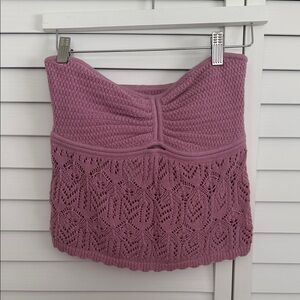 American Eagle Outfitters Purple Knit Women's Top